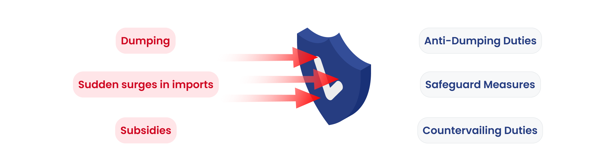 Dumping, Sudden surges in imports, Subsidies, Anti-Dumping Duties, Safeguard Measures, Countervailing Duties