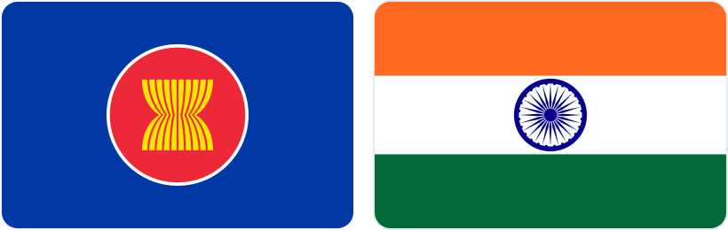 Flag ASEAN, Flag India