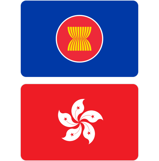 Flag ASEAN, Flag Hong Kong