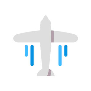 Trade related icons - airplane