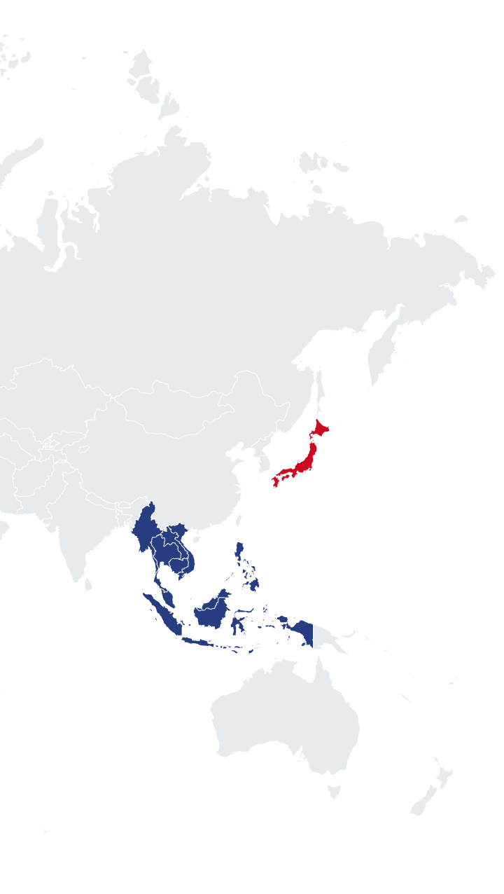 ASEAN-Japan Comprehensive Economic Partnership [2008] Map Image