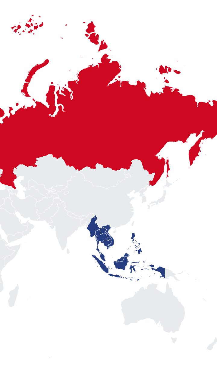 ASEAN-Eurasian Economic Union Free Trade Agreement [2016] Map Image