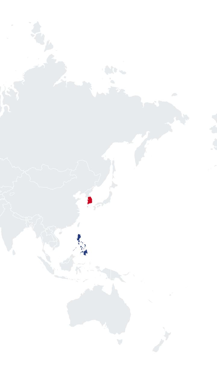 Republic of Korea-Philippines Free Trade Agreement Signed but not yet In Effect [2023] Map Image