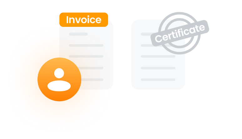 Invoice, Certificate image